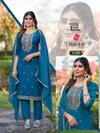Border Vol 2 By Blue Hills Rayon Kurti With Bottom Dupatta Wholesale Online